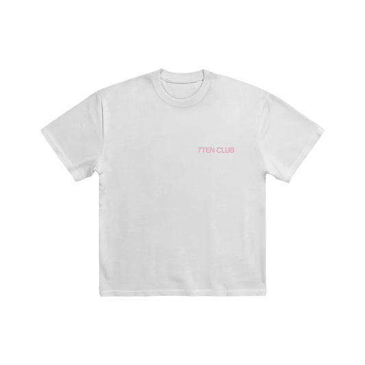 Signature T-Shirt - White/Pink