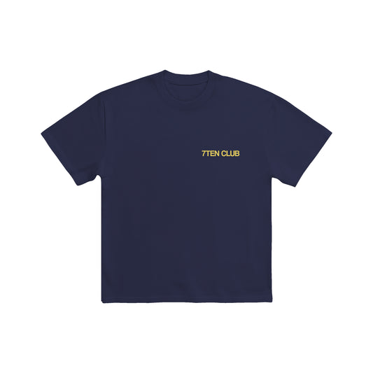 Signature T-Shirt - Navy/Yellow